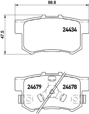 HELLA PAGID 8db355020021 -  Комплект тормозных колодок, дисковый тормоз
